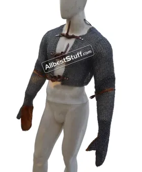 Flat Riveted Maille Voider Closed Chest & Arm Coverage